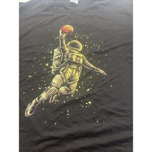 Space Travel Astronomy Shirt Astronaut Dunk Basketball Graphic T-shirt XL